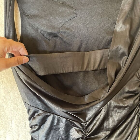 Y2K Do & Be‎ Embellished Black Sleeveless Dress Sz L Whimsigoth - Picture 7 of 9